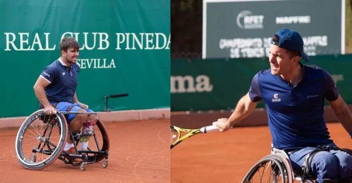 Martín de la Puente Enrique Siscar final del Campeonato de España MAPFRE de Tenis en Silla de Pineda