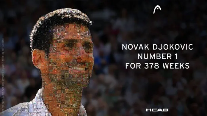 Novak Djokovic alcanza 378 semanas como nº1 del mundo