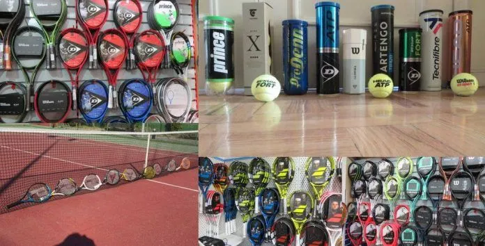 218 modelos de pelotas y 371 de raquetas
