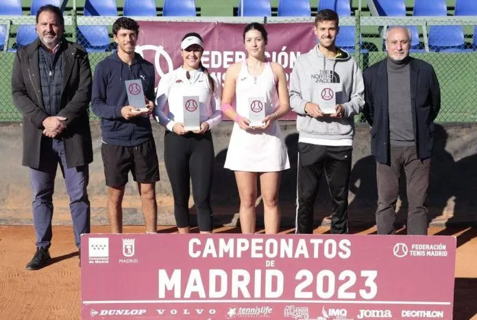 Carolina Gómez A y Daniel Lara campeones absolutos de Madrid en tenis