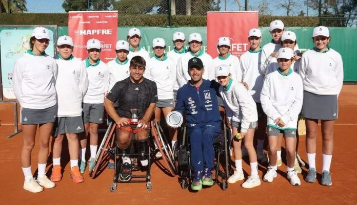 Martín de la Puente, campeón de España de tenis silla por séptima vez.