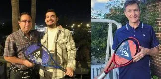 Club de Prensa K y K entregó raquetas Dunlop a los periodistas Mansilla y Navarro por su colaboración en la Copa Sevilla Club de Prensa K y K y Real Betis premian a periodistas Mansilla y Navarro con raquetas Dunlop