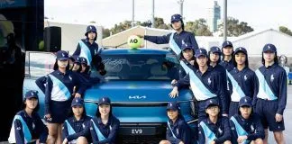 Debut del inédito y gran SUV eléctrico que ya recibió Rafa Nadal Recogepelotas Open Australia con KIA EV9 SUV Eléctrico