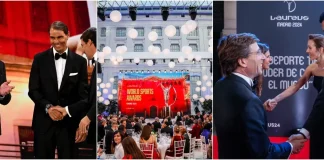 Djokovic y otros cinco números uno mundiales se encontraron en el Palacio de Cibeles de Madrid Djokovic y Nadal entre seis números uno en los Premios Laureus