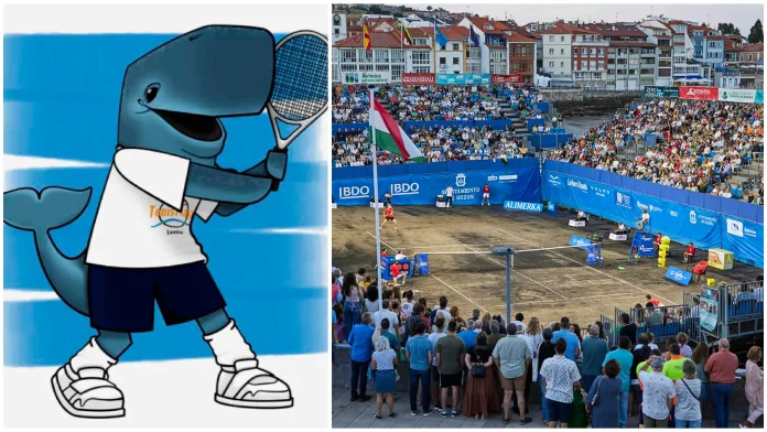 Torneo BDO Tenis Playa Luanco 2024 - Mascota Ballena Fatín