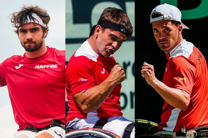 Martín de la Puente, Daniel Caverzaschi y Enrique Siscar - Juegos Paralímpicos de París 2024