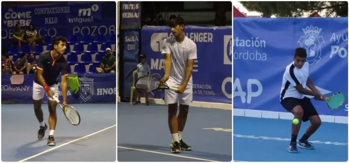 Nicolás Álvarez Varona, Alejandro López Escribano y Miguel Cejudo Wild cards 29ª edición del Open Ciudad de Pozoblanco