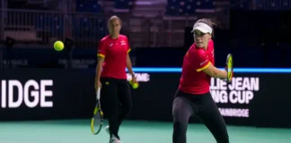 La Selección Española MAPFRE retoma entrenamientos tras el temporal en Málaga en las Finales de la Billie Jean King Cup 2024 Nuria Parrizas Finales de la Billie Jean King Cup 2024