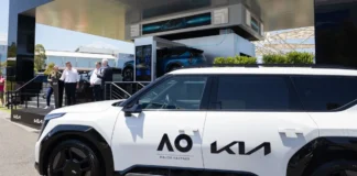 Los eléctricos de Kia coparon la flota del Open de Australia KIA en el Open de Australia 2025