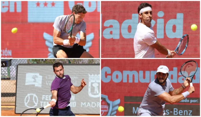 Pablo Carreño, Alejandro Moro, Carlos Taberner y Marin Cilic en Cuartos de Final ATP Challenger Comunidad de Madrid