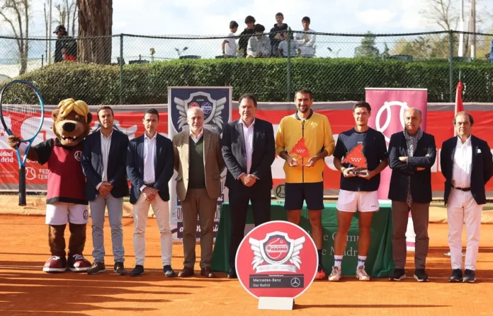 Final del ATP Challenger de Madrid - campeones y autoridades
