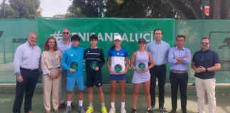 Pepe García y Carla Frutos, Campeones de Andalucía Infantil campeonato andancia infantil tenis 2025