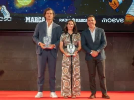 Ruano y Feliciano estuvieron entre los diez Guardianes del Deporte de Radio Marca Virginia Ruano y Feliciano López guardianes del deporte Radio Marca (1)
