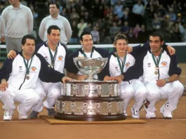 España celebra en Marbella el 25º aniversario del primer título de Copa Davis Equipo español campeón Copa Davis 2000