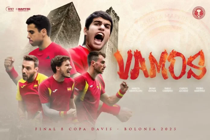 Selección Española MAPFRE de Tenis en la Final 8 de Copa Davis de Bolonia