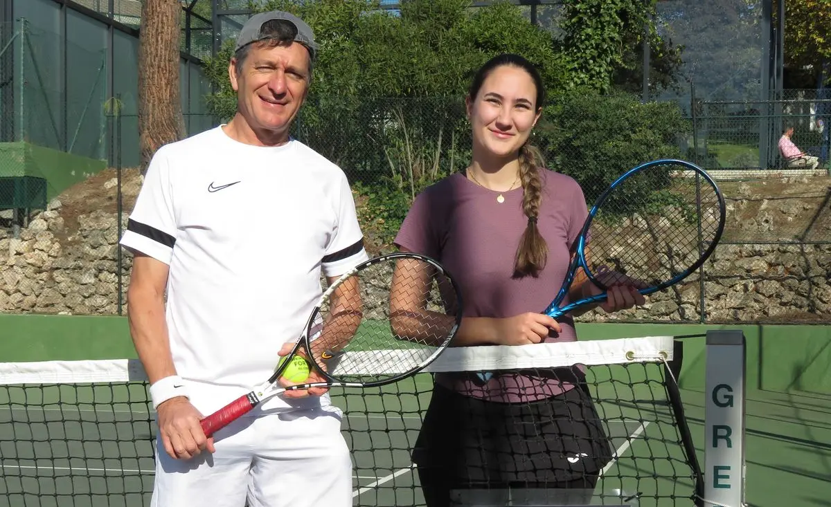 Clara Obispo - Carlos Mansilla - finalistas del Torneo Periodistas - ITF Mirasierra