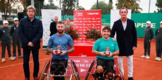 Martín de la Puente y Dominik Bukala se proclaman campeones de España de dobles en Pineda Martín de la Puente y Dominik Bukala campeones de España de dobles de tenis en silla