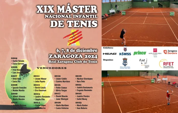 Pistas del Real Zaragoza Club de Tenis Máster Nacional Infantil 2025