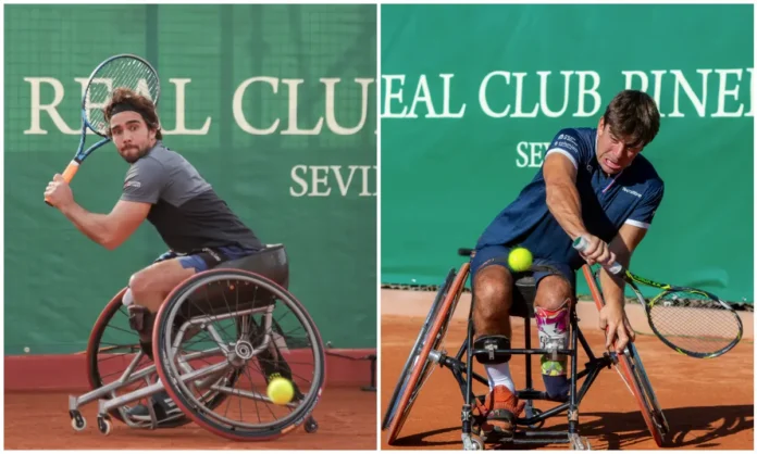 Martín de la Puente y Daniel Caverzaschi avanzan a semifinales del Campeonato de España Mapfre de Tenis en Silla en Pineda 2025