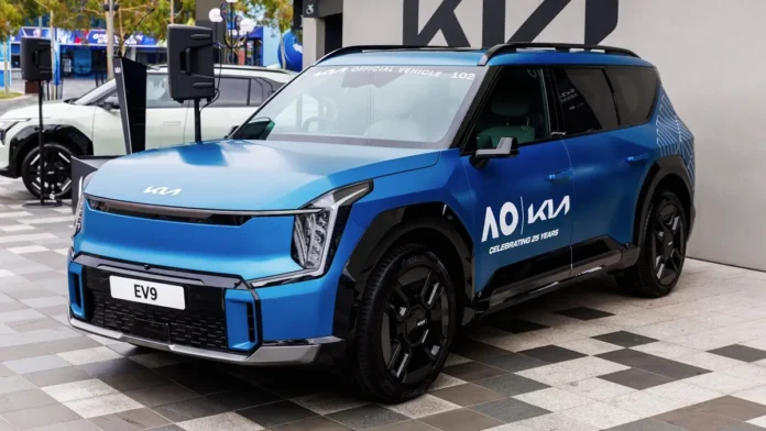 Kia EV9 eléctrico en el Open de Australia 2026
