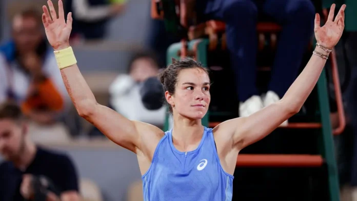 Loïs Boisson ASICS tenis Loïs Boisson durante un partido del circuito WTA