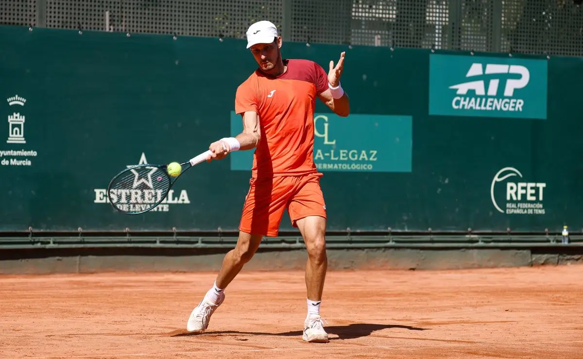 Pablo Carreño en acción en ATP CHallenger Murcia 2026
