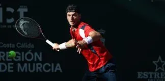 Brancaccio, Kukushkin y Choinski avanzan en el Challenger Costa Cálida Región de Murcia Tenista en acción en el Challenger Costa Calida Región de Murcia