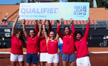 España sella su billete a las Finales de la Billie Jean King Cup con una brillante Quevedo España celebra clasificación Billie Jean King Cup 2026