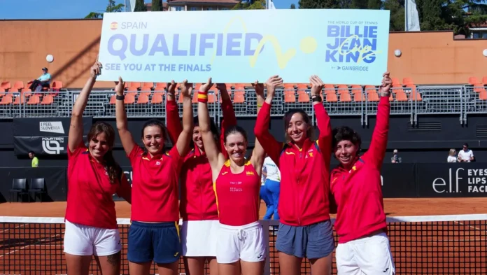 España celebra clasificación Billie Jean King Cup 2026