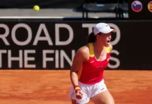 Quevedo clasifica a España para las Finales de la Billie Jean King Cup 2026 Quevedo celebra la clasificación de España a la Billie Jean King Cup