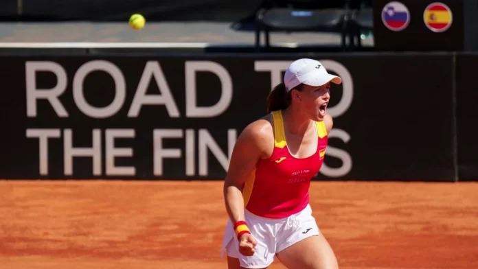 Quevedo celebra la clasificación de España a la Billie Jean King Cup