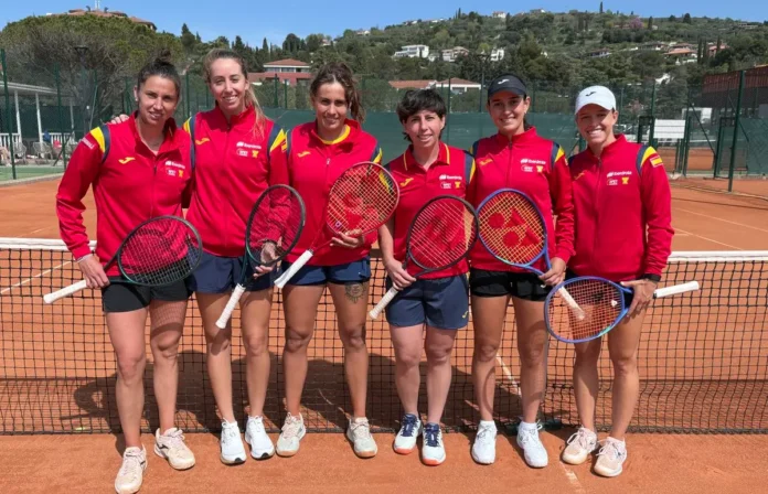 Selección Española Iberdrola entrenando en Portoroz para la Billie Jean King Cup