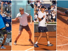 Los alabarderos Alcaraz, Mérida, Landaluce y Jódar se asientan en la corte del tenis Carlos Alcaraz junto a Mérida, Landaluce y Jódar nueva generación tenis español