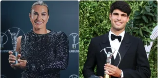 Con los de Sabalenka y Alcaraz los tenistas superaron los 40 Premios Laureus Carlos Alcaraz y Aryna Sabalenka con el premio Laureus en Madrid