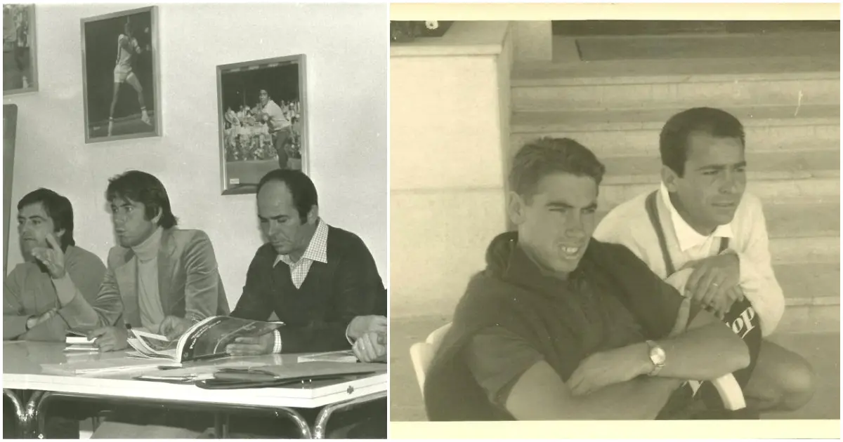 Antonio Martínez con Santana y Orantes