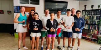El CCD Sanxenxo bate récords en el 14º Torneo de Semana Santa con 261 jugadores entrega de trofeos del 14º torneo de semana santa del CCD Sanxenxo