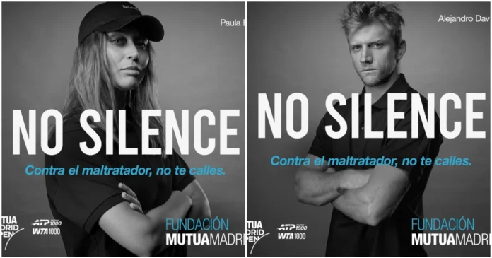 jugadores tenis campaña No Silence contra violencia de género