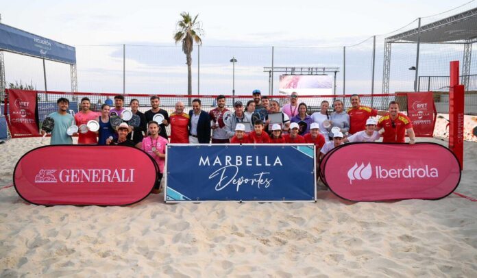 Campeones del Campeonato de España de Tenis Playa 2026 Antomi Ramos y Ariadna Costa campeones del Campeonato de España de Tenis Playa 2026 en Marbella
