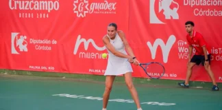 Kristina Mladenovic lidera las invitaciones del XXX Open Diputación Ciudad de Palma del Río en el arranque de la fase previa Savine Rutlauka durante la jornada vespertina del Open Diputación 2026
