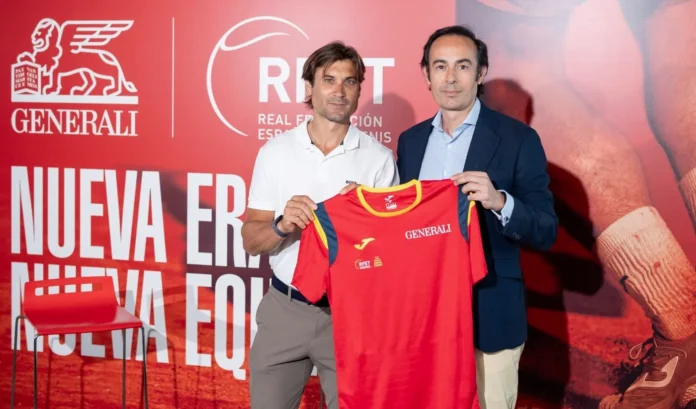 David Ferrer y Rafael Jódar protagonizan el futuro de España en Copa Davis David Ferrer durante la presentación de la nueva camiseta de la Selección Española Generali de Tenis mientras analiza el futuro de Rafael Jódar