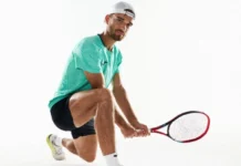 Tomáš Macháč pone a prueba la nueva estabilidad de las Joma Ace con tecnología Carbon Stabilizer Tomáš Macháč utilizando las zapatillas Joma Ace con tecnología Carbon Stabilizer durante una competición profesional