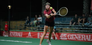 Kubareva rompe los pronósticos mientras Vedder y Tian siguen firmes en Palma del Río Eva Vedder durante el partido en que se clasificó para los cuartos de final del Open Diputación Ciudad de Palma del Río 2026.