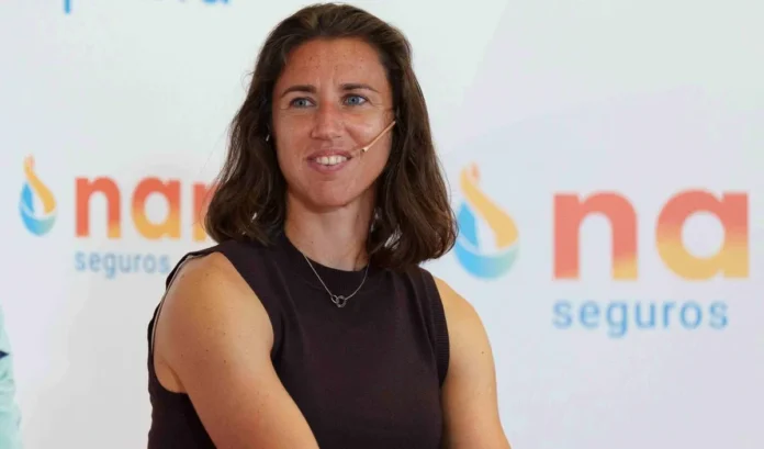 Sara Sorribes durante la presentación del estudio sobre bienestar emocional y deporte impulsado por Nara Seguros