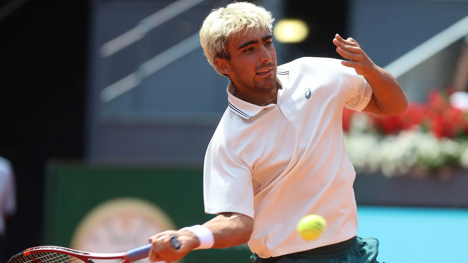 Dani Merida en un partido durante el Mutua Madrid Open 2026