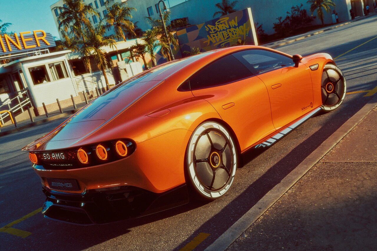 Vista trasera Mercedes-Benz Concept AMG GT XX