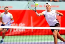 Alejo Sánchez y Benjamín Winter se estrenaron con doble éxito en el ATP Challenger Tour Alejo Sánchez y Benjamín Winter en acción durante el Open El Espinar 2026