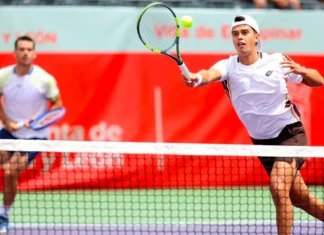 Alejo Sánchez y Benjamín Winter en acción durante el Open El Espinar 2026