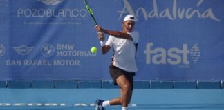 Alejo Sánchez Quilez confirma su gran momento y ya está en cuartos de Pozoblanco Alejo Sánchez Quilez golpea de revés durante su partido de octavos del ATP Challenger Ciudad de Pozoblanco 2026.