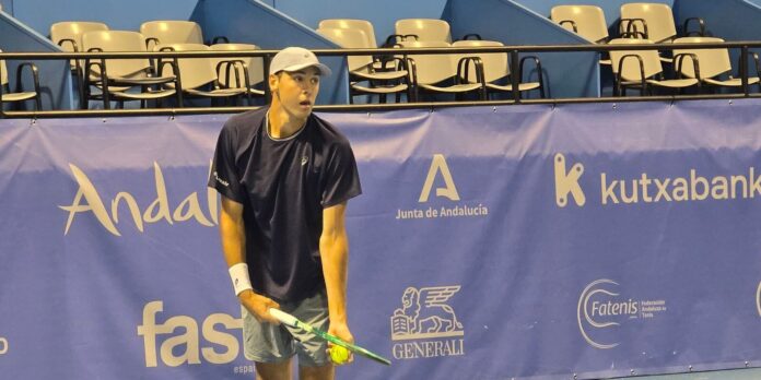 Chris Rodesch durante su partido de primera ronda del Open Ciudad de Pozoblanco 2026