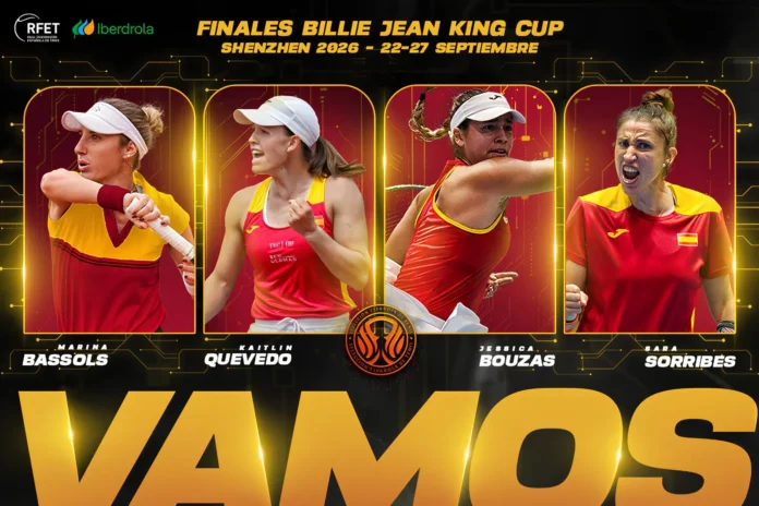 España afrontará las Finales BJK Cup 2026 con Jessica Bouzas, Kaitlin Quevedo, Marina Bassols y Sara Sorribes
